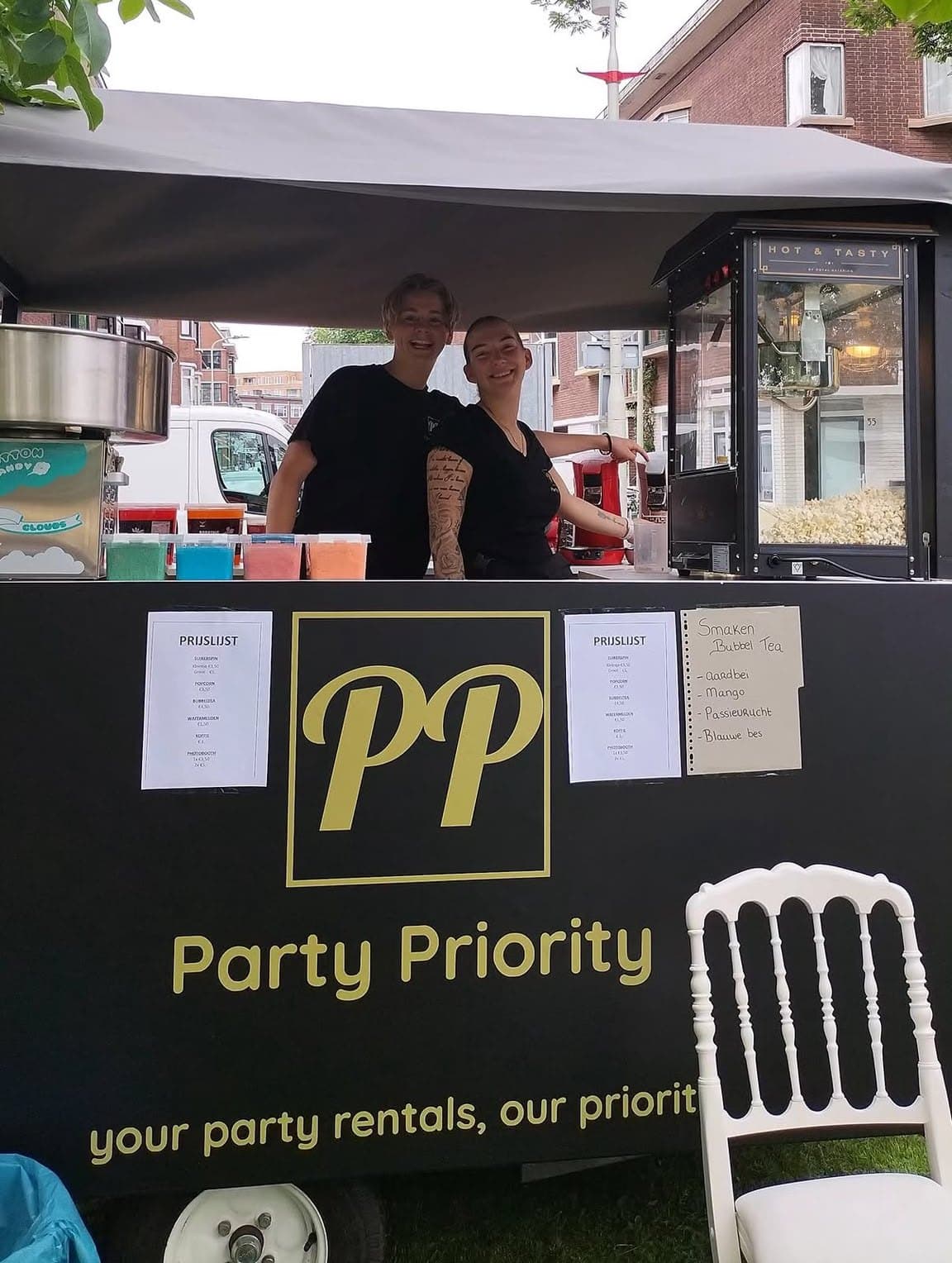 Foodtruck op een straatfeest