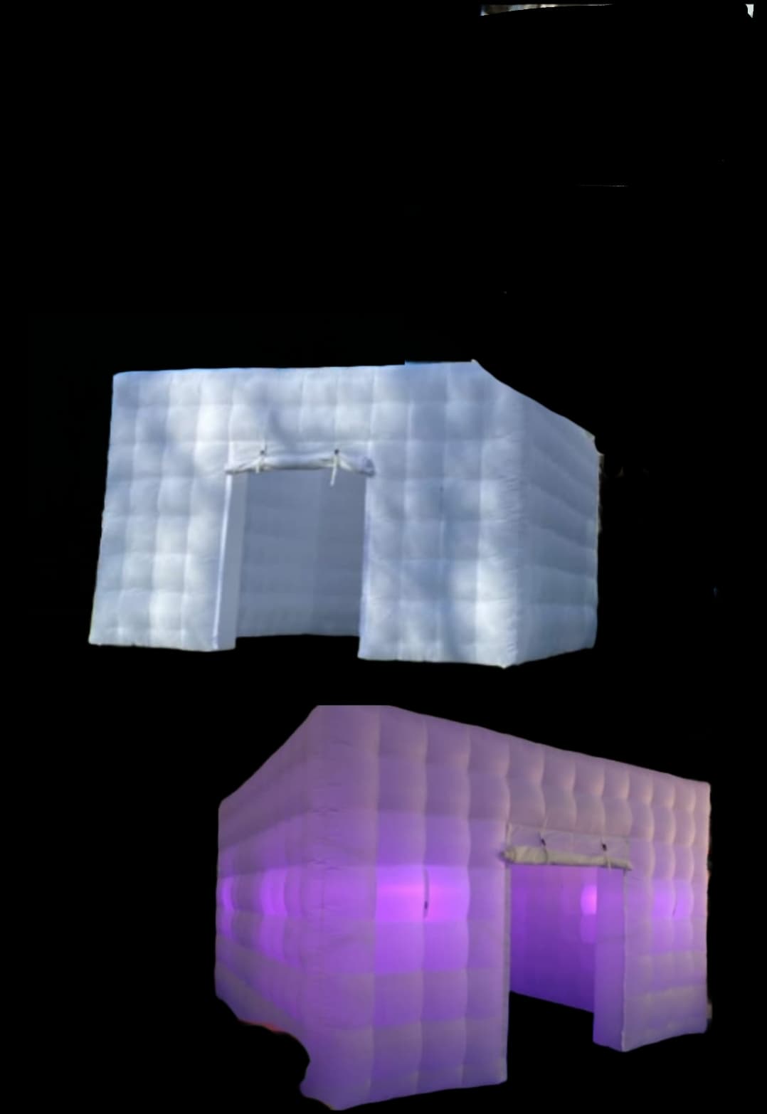 Inflatable Disco 5×5: wit met verlichting